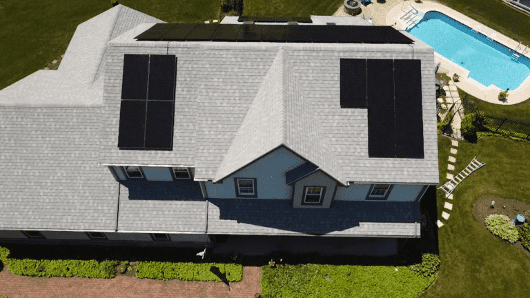 Rooftop With Solar Panel